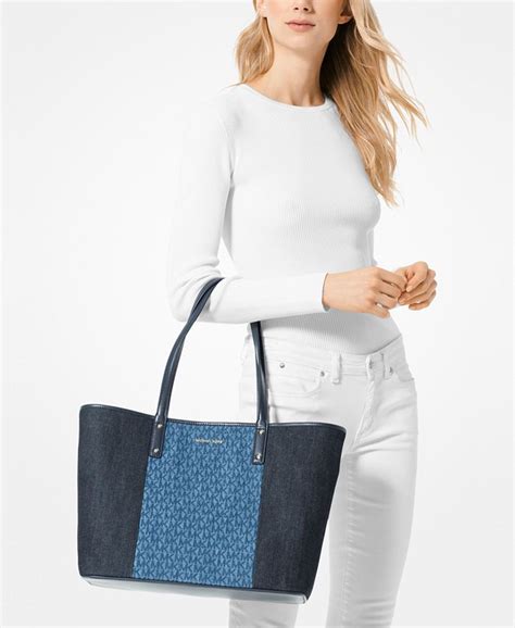 Michael Kors Carter Denim Open Tote, Created for Macy's 